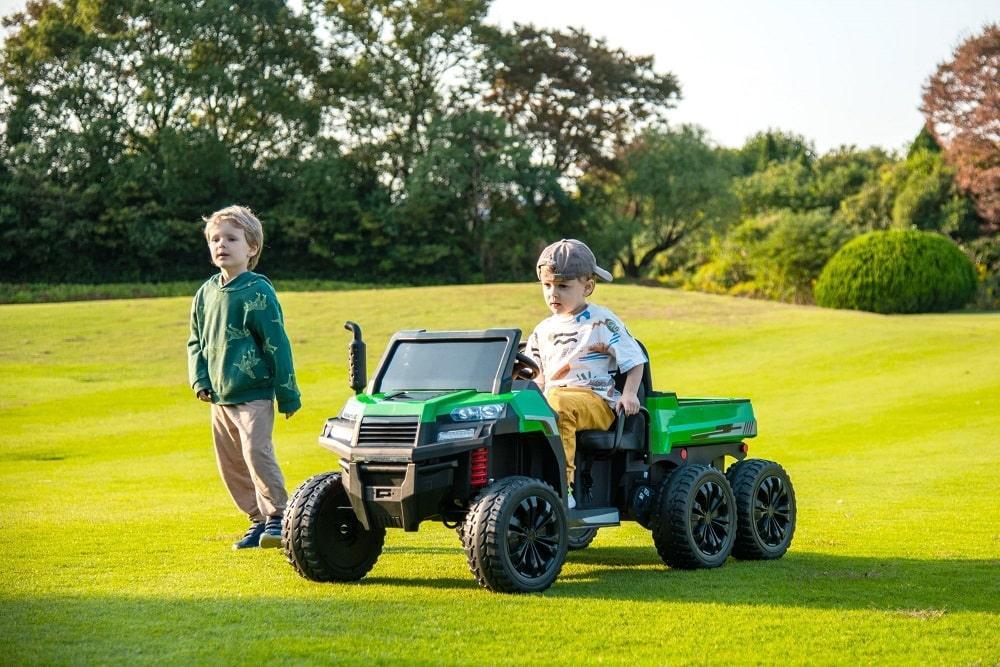 Freddo Toys - Freddo Toys 24V 6 Wheeler Tractor Trailer 2 Seater