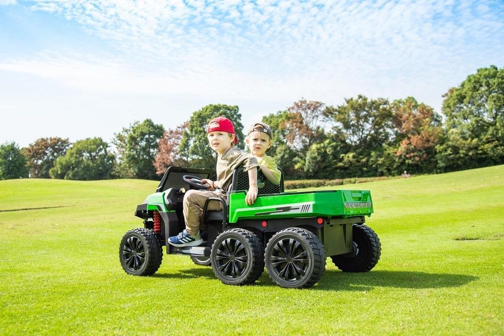 Freddo Toys - Freddo Toys 24V 6 Wheeler Tractor Trailer 2 Seater