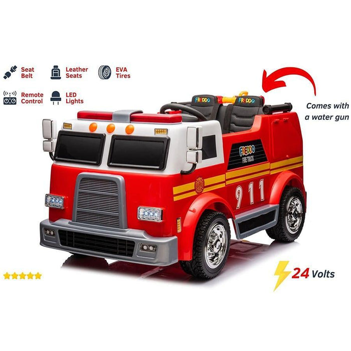 Camion de pompier électrique 24V sièges de Freddo Toys — Goldtex