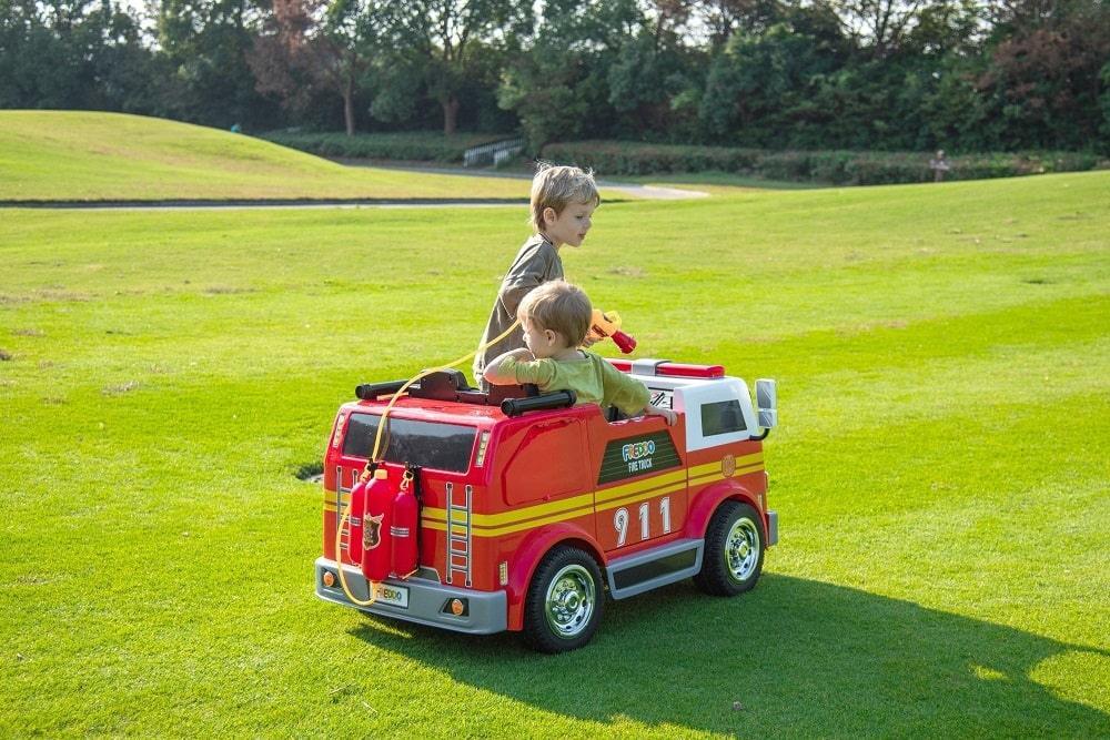 Freddo Toys - Freddo Toys 24V Freddo Fire Truck 2-Seater Ride on