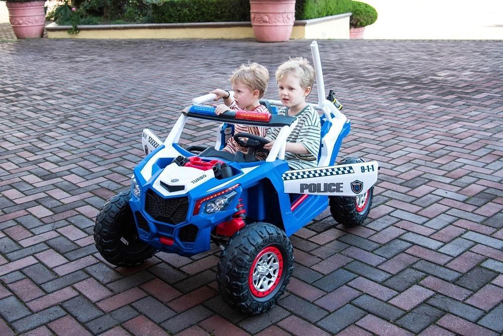 Freddo Toys - Freddo Toys 24V Freddo Storm Police UTV 2-Seater for Kids with Lights & Sirens