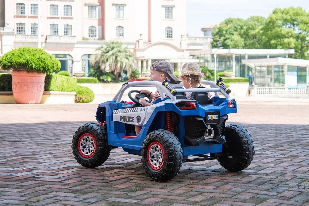 Freddo Toys - Freddo Toys 24V Freddo Storm Police UTV 2-Seater for Kids with Lights & Sirens