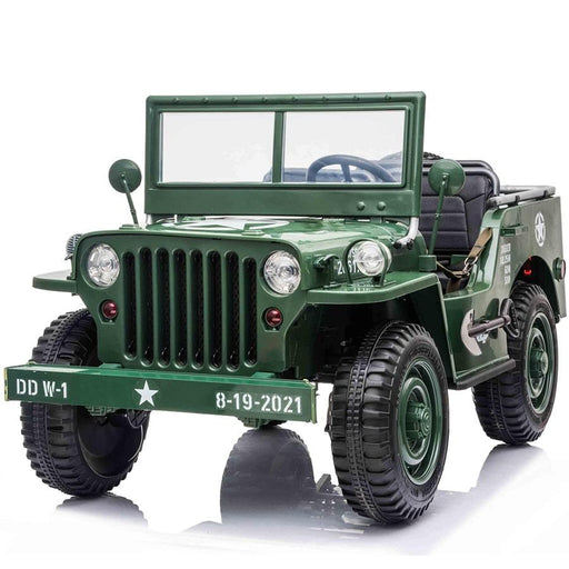 Freddo Toys - Freddo Toys 24V Military Willy Jeep 3 Seater Electric Ride on