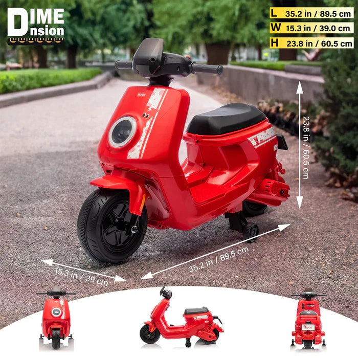 Freddo Toys - Voltz Toys 12V Ride-On Scooter for Kids with MP3 & Lights