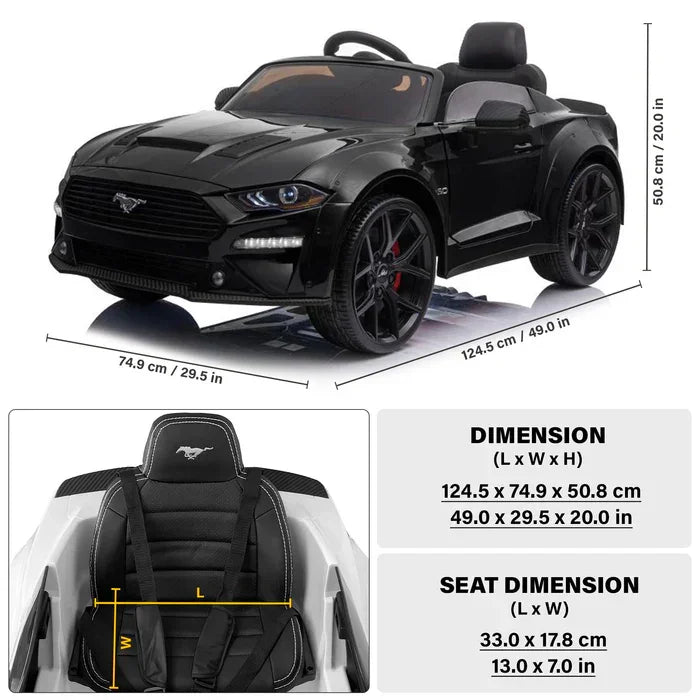 Freddo Toys - Voltz Toys Ford Mustang 24V Ride-On Car for Kids with Drift Mode & LED Lights