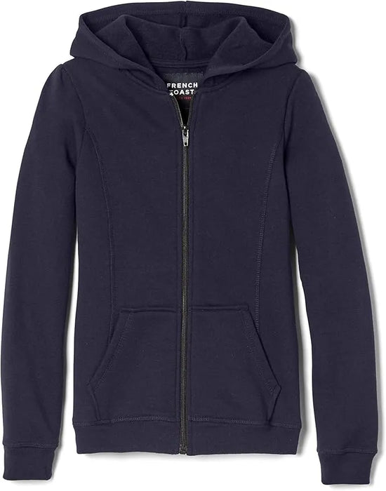 French Toast® Fille Sweat à capuche zippé polaire - Bleu marine moyen