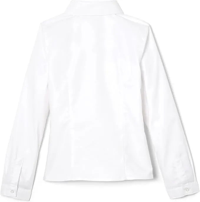 Chemise boutonnée en oxford à manches longues pour femme French Toast® XS-M Style SE9287W