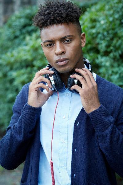 French Toast® - French Toast ADULTS Unisex Anti-Pill V-Neck Cardigan Sweater - Navy - SC9000Y