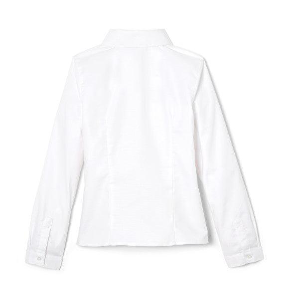 French Toast® - French Toast Girls School Uniform Long Sleeve Fitted Oxford Shirt - White - SE9287