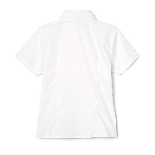 French Toast® - French Toast Girls School Uniform Short Sleeve Fitted Oxford Shirt - White - SE9284