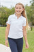French Toast® - French Toast Girls School Uniform Short Sleeve Interlock Polo with Picot Collar - SA9423