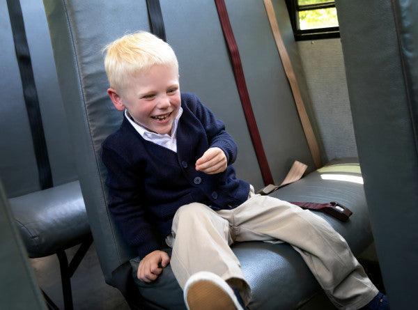 French Toast® - French Toast Unisex CHILDREN & TEENS School Uniform Anti-Pill V-Neck Cardigan Sweater - Navy - SC9000