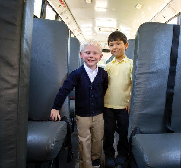 French Toast® - French Toast Unisex CHILDREN & TEENS School Uniform Anti-Pill V-Neck Cardigan Sweater - Navy - SC9000