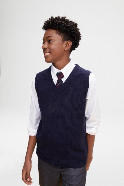 French Toast® - French Toast V-Neck School Uniform Sweater Vest - Navy - SC9016
