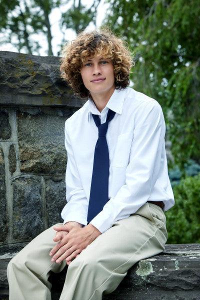 French Toast® - French Toast Young Men's School Uniform Long Sleeve Oxford Shirt - SE9002Y