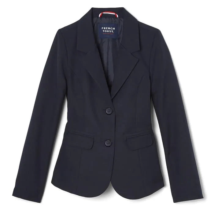 French Toast® Women's Classic Blazer Size 4-8 Navy style SP9158W