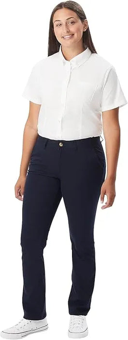 French Toast® Women's Short Sleeve Oxford Shirt XS-M Style SE9284W