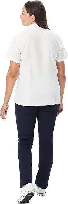 French Toast® Women's Short Sleeve Oxford Shirt XS-M Style SE9284W