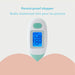 Frida Baby Quick-Read Rectal Thermometer with digital display, shown upright on a neutral background.