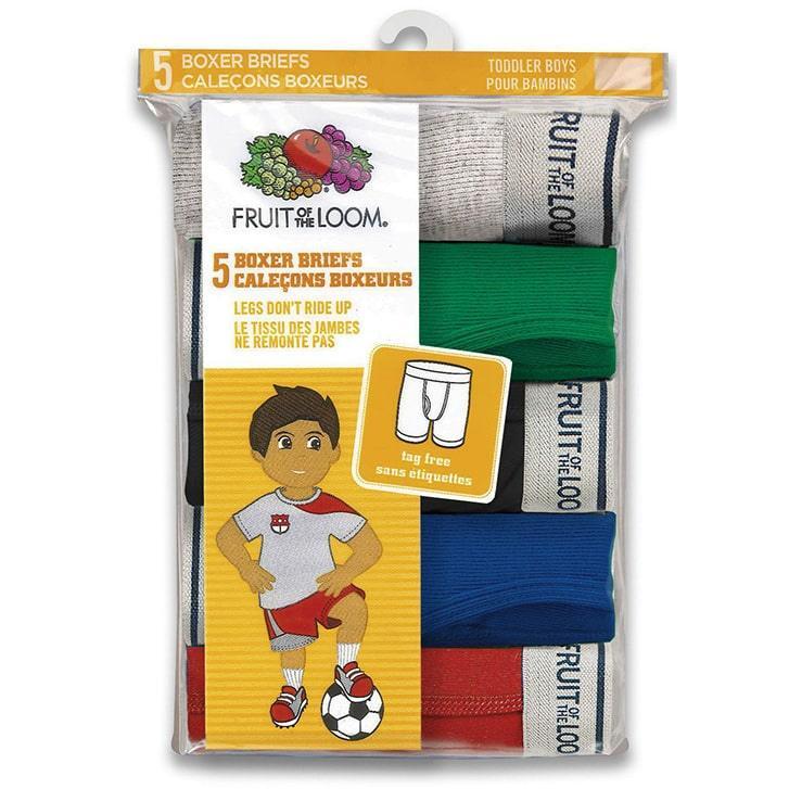 Fruit of the Loom® - Fruit of the Loom Toddler & Kids Assorted Boxer Briefs - 5 Pack