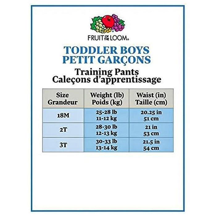 Fruit of the Loom® - Fruit of the Loom Toddler Boys Training Pants Underwear - 3 pack