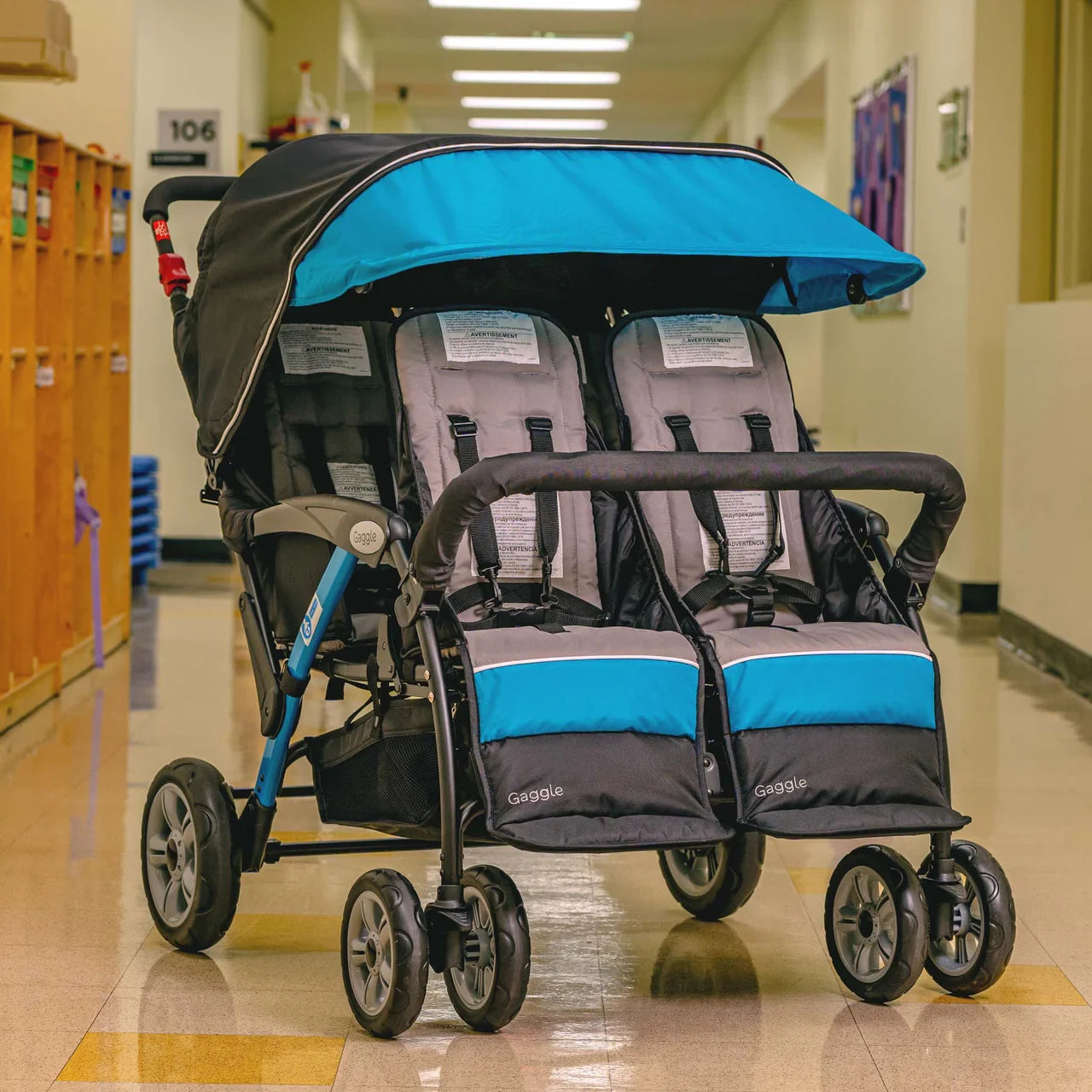 Gaggle Compass Quad 4-Seat Baby Stroller for Daycare & Newborns