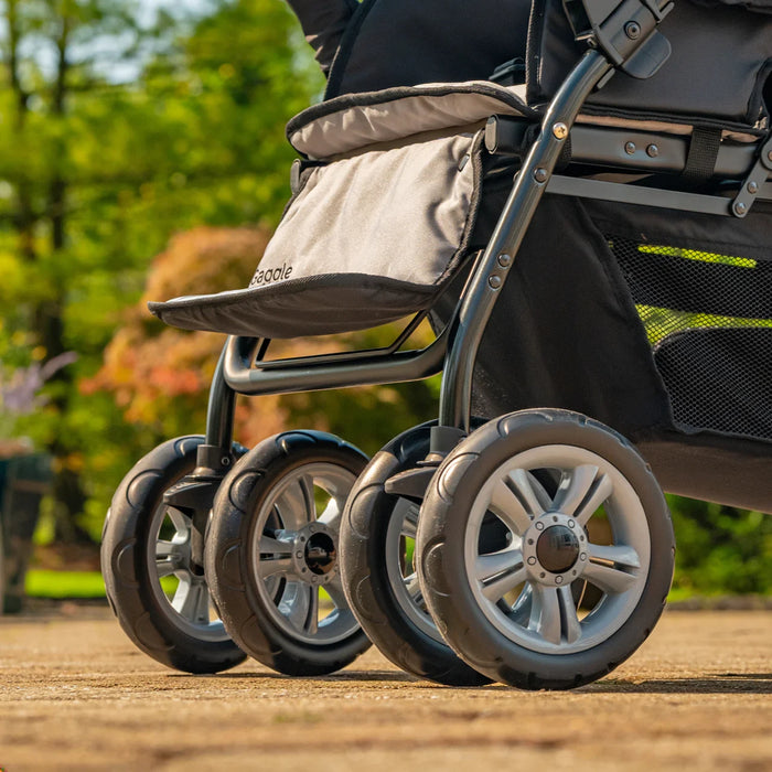 triple jogging stroller canada Foundations Trio Sport Triple Tandem Stroller