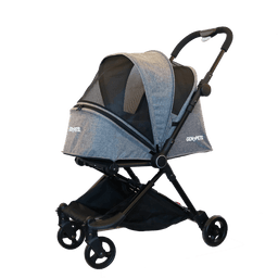 Gen7 Pets - Gen7 Pets Genius City Pet Stroller Heather Black