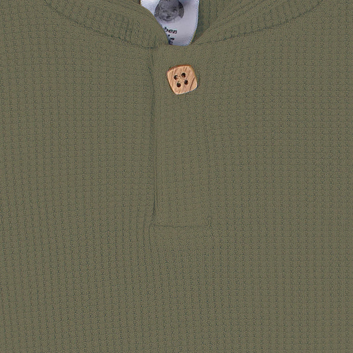 Gerber Toddler 2 Piece Green Waffle Hoodie and Jogger Pants (2T to 5T)