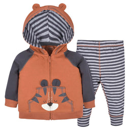 Gerber - Gerber 2-Piece Baby & Toddler Tiger Hoodie and Joggers Set (12m-5yrs)