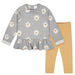 Gerber - Gerber 2-Piece Baby Girls Daisy Peplum Top & Leggings Set - Prepack