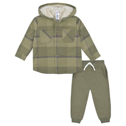 Gerber - Gerber 2pc Flannel Baby & Toddler Jacket and Jogger Pant Set - (12m-5T)