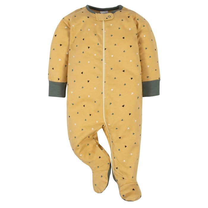 Gerber - Gerber 4-Pack Baby Boys Tiger Sleep n Plays with Mitten Cuffs