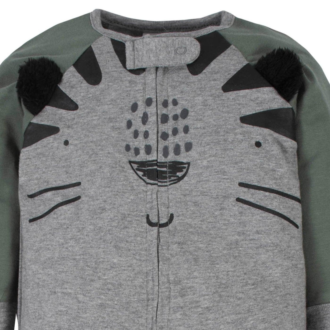 Gerber - Gerber 4-Pack Baby Boys Tiger Sleep n Plays with Mitten Cuffs