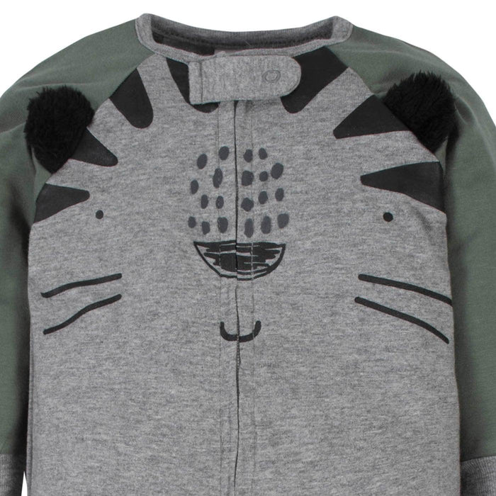 Gerber - Gerber 4-Pack Baby Boys Tiger Sleep n Plays with Mitten Cuffs