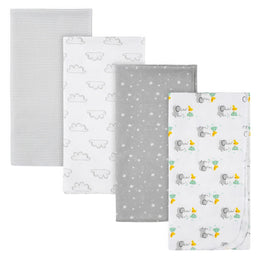 Gerber - Gerber 4-Pack Flannel Baby Receiving Blankets