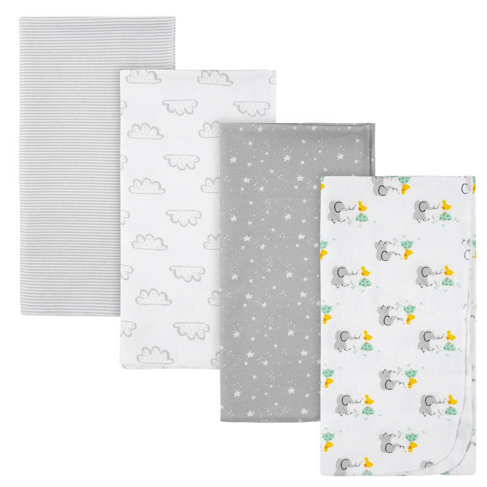 Gerber - Gerber 4-Pack Flannel Baby Receiving Blankets