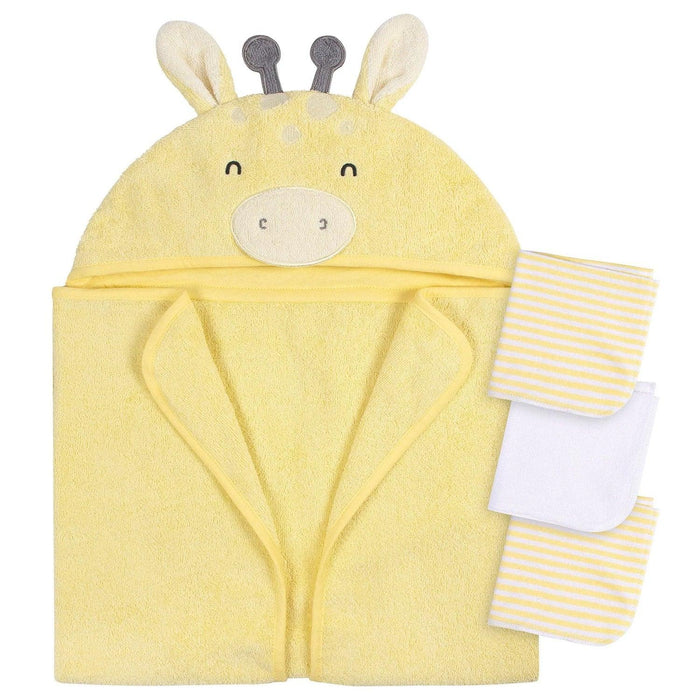 Gerber - Gerber 4 Piece Baby Bath Towel & Washcloth Set