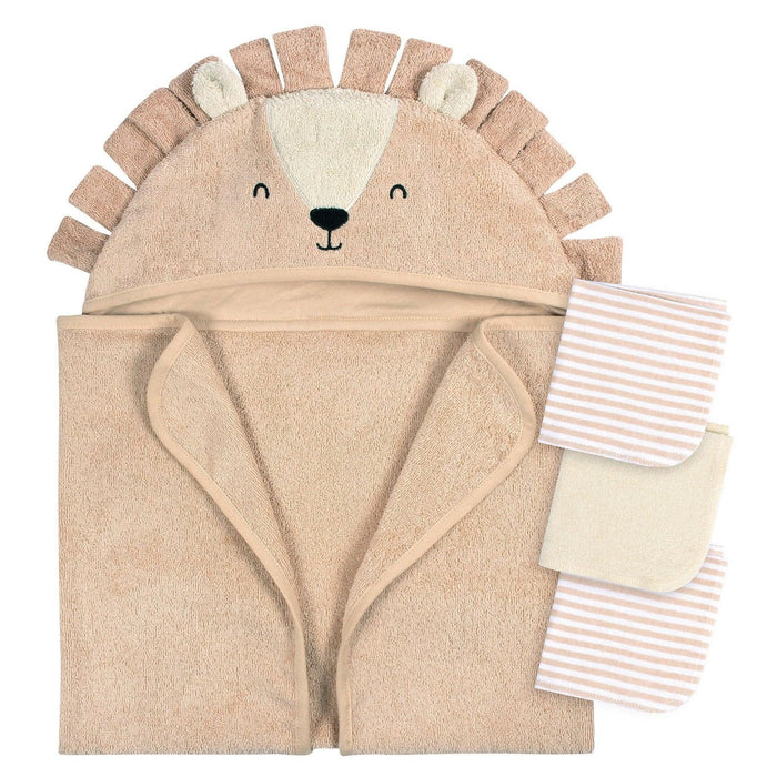 Gerber - Gerber 4 Piece Baby Bath Towel & Washcloth Set