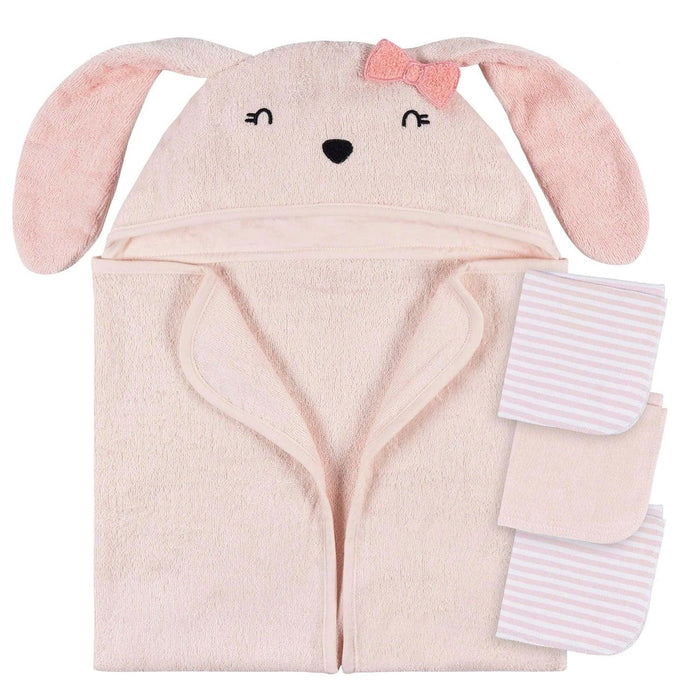 Gerber - Gerber 4 Piece Baby Bath Towel & Washcloth Set