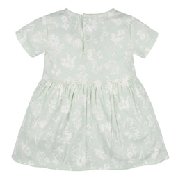 Gerber - Gerber Baby Girl Cotton Dress – Floral Infant Dress with Pockets & Easy Snap Back - Sage Wildflower - 0-9m