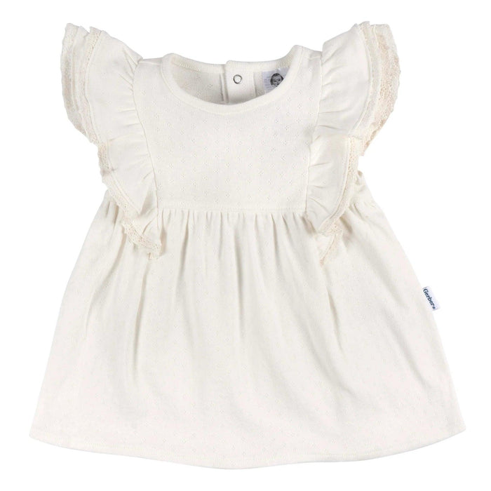 Gerber - Gerber Baby Girls 2pc Top + Diaper Cover Set