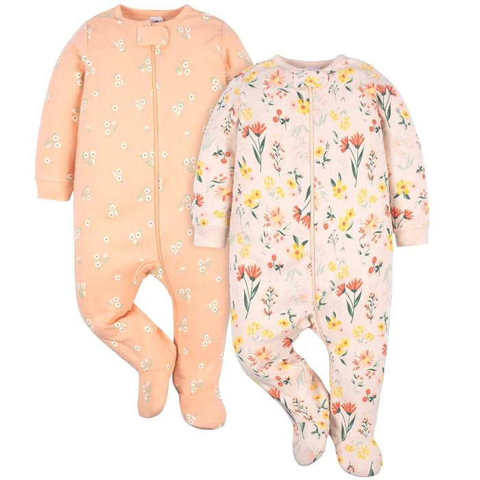 Gerber - Gerber Baby Sleep 'N Play 1 Piece Pyjamas - 2 Pack