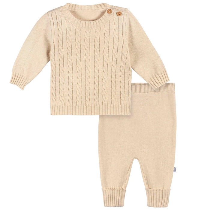 Gerber - Gerber Infant & Baby 2pc Knitted Top and Pant Set