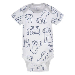 Gerber - Gerber Onesies Brand Short Sleeve Bodysuit - Dogs