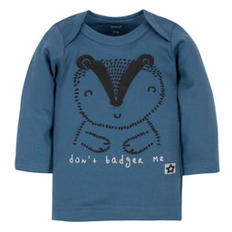 Gerber - Gerber® 3-Pack Baby Boys Badger Organic Shirt, Footed Pant and Cap Set