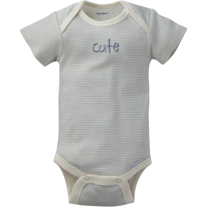 Gerber - Gerber Short Sleeve Bodysuit Onesies Sheep - 5pk - Preemie