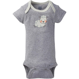 Gerber - Gerber Short Sleeve Bodysuit Onesies Sheep - 5pk - Preemie