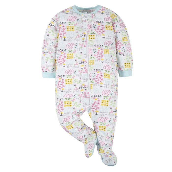 Gerber - Gerber Sleep 'N Play Baby Girl's Sleepers - 4pk