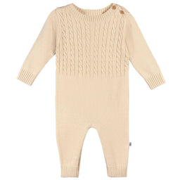 Gerber - Gerber Sweater Knit Romper - Tan (0m to 9m)
